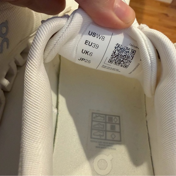 On Cloud 6 White Sneakers - Worn Once! - Picture 9 of 9